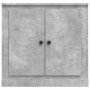 Credenza Grigio Cemento 70x35,5x67,5 cm in Legno Multistrato