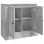 Credenza Grigio Cemento 70x35,5x67,5 cm in Legno Multistrato