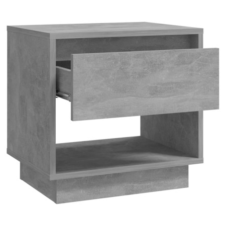 Comodini 2 pz Grigio Cemento 45x34x44 cm in Truciolato