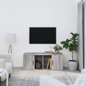 Mobile TV Grigio Sonoma 100x35x40 cm in Legno Multistrato