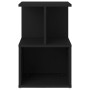Comodini 2 pz Neri 35x35x55 cm in Legno Multistrato