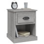 Comodini 2 pz Grigio Sonoma 39x39x47,5 cm in Legno Multistrato