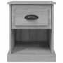 Comodini 2 pz Grigio Sonoma 39x39x47,5 cm in Legno Multistrato