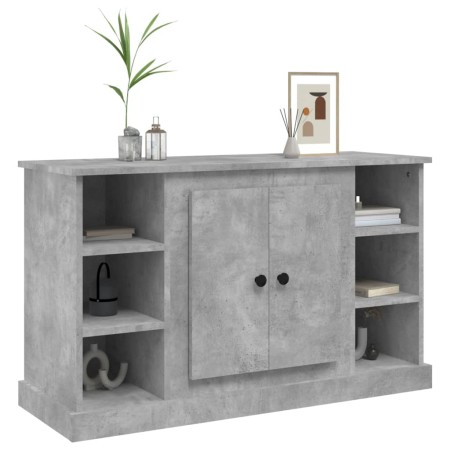 Credenza Grigio Cemento 100x35,5x60 cm in Legno Multistrato