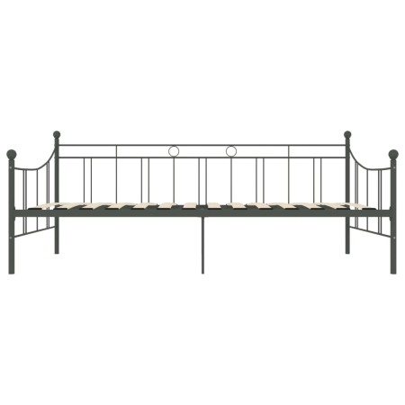 Telaio Divano Letto Grigio in Metallo 90x200 cm