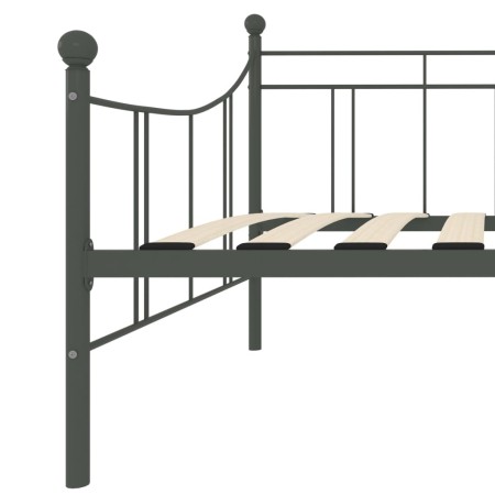 Telaio Divano Letto Grigio in Metallo 90x200 cm