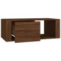 Tavolino Salotto Rovere Marrone 100x50,5x35cm Legno Multistrato