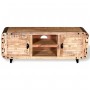 Mobile Porta TV in Legno Grezzo di Mango 120x30x50 cm