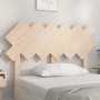 Testiera per Letto 122,5x3x80,5 cm in Legno Massello di Pino