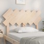 Testiera per Letto 122,5x3x80,5 cm in Legno Massello di Pino