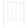 Giroletto con Testiera Bianco 90x200 cm in Legno Massello