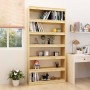 Libreria/Divisorio 100x30x200 cm Legno Massello di Pino