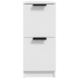 Credenze 2 pz Bianche 30x30x70 cm in Legno Multistrato