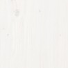 Giroletto con Testiera Bianco 90x200 cm in Legno Massello