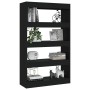 Libreria/Divisorio Nero 80x30x135 cm in Truciolato