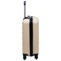 Set Valigie Trolley a Custodia Rigida 2 pz Oro in ABS