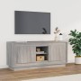 Mobile TV Grigio Sonoma 102x35x45 cm in Legno Multistrato