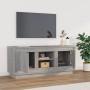 Mobile TV Grigio Sonoma 102x35x45 cm in Legno Multistrato