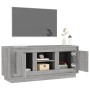 Mobile TV Grigio Sonoma 102x35x45 cm in Legno Multistrato