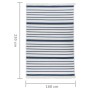 Tappeto Blu Marino 160x230 cm in Cotone