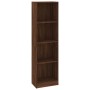 Libreria 4 Ripiani Rovere Marrone 40x24x143cm Legno Multistrato