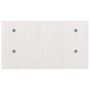 Supporto per Monitor Bianco 50x27x15 cm Legno Massello di Pino