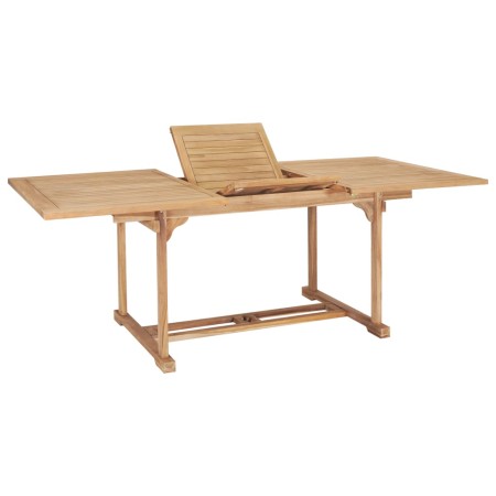 Tavolo da Pranzo Allungabile 150-200x100x75 cm Massello di Teak