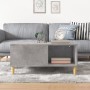 Tavolino Salotto Grigio Cemento 80x80x36,5 cm Legno Multistrato