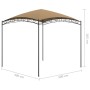 Gazebo 3x3x2,65 m Grigio Talpa 180 g/m²