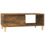 Tavolino da Salotto Rovere Fumo 90x50x36,5 cm Legno Multistrato