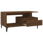 Tavolino Salotto Rovere Marrone 90x49x45 cm Legno Multistrato