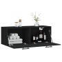 Mobile a Parete Nero 100x36,5x35 cm in Legno Multistrato