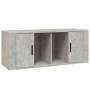 Mobile per TV Grigio Cemento 100x35x40 cm Legno Multistrato