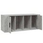 Mobile per TV Grigio Cemento 100x35x40 cm Legno Multistrato