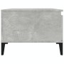 Tavolino Salotto Grigio Cemento 90x50x36,5 cm Legno Multistrato