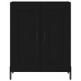 Credenza Nera 69,5x34x90 cm in Legno Multistrato