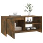 Tavolino da Salotto Rovere Fumo 102x50x45 cm Legno Multistrato