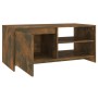 Tavolino da Salotto Rovere Fumo 102x50x45 cm Legno Multistrato