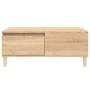 Tavolino Salotto Rovere Sonoma 90x50x36,5 cm Legno Multistrato