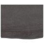 Ripiano Marrone Scuro 60x50x(2-4) cm Massello Rovere Trattato