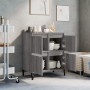 Credenza Grigio Sonoma 60x35x70 cm in Legno Multistrato