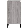 Credenza Grigio Sonoma 60x35x70 cm in Legno Multistrato