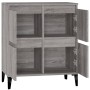 Credenza Grigio Sonoma 60x35x70 cm in Legno Multistrato