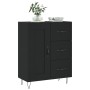 Credenza Nera 69,5x34x90 cm in Legno Multistrato