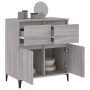 Credenza Grigio Sonoma 60x35x70 cm in Legno Multistrato