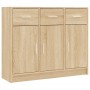 Credenza Rovere Sonoma 91x28x75 cm in Legno Multistrato