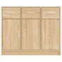 Credenza Rovere Sonoma 91x28x75 cm in Legno Multistrato