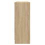 Credenza Rovere Sonoma 91x28x75 cm in Legno Multistrato