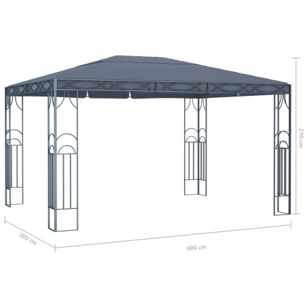 Gazebo 400x300 cm Antracite