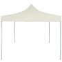 Gazebo Professionale Pieghevole 2x2 m in Acciaio Crema